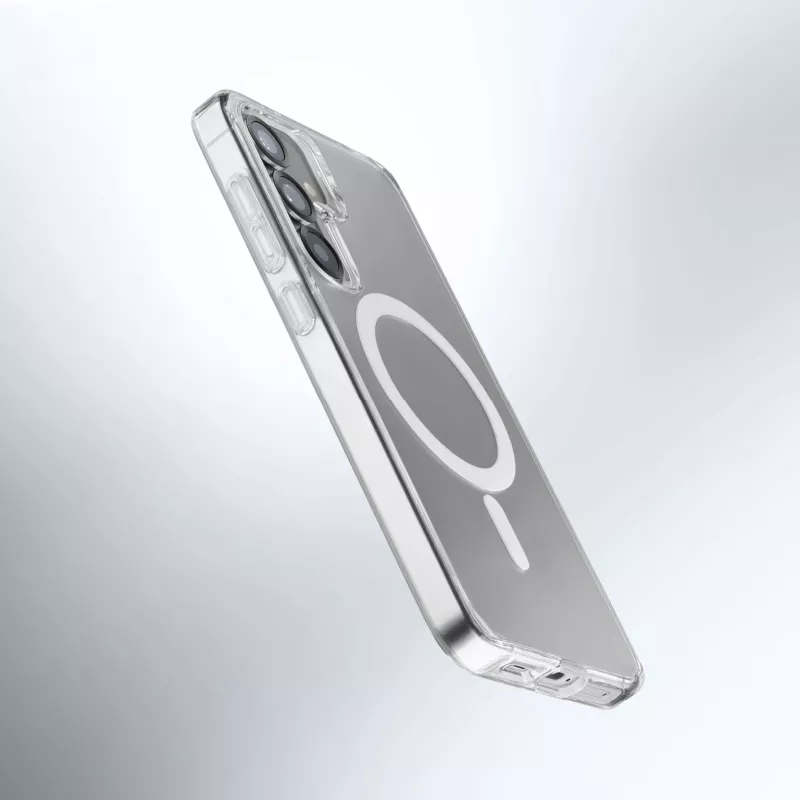 Cellularline Gloss Mag – Galaxy S25 Magnetische Hülle zum Aufladen und Anbringen am MagSafe-Ladegerät