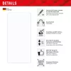 Displex Smart Glass (9H) für Samsung Galaxy S25 Ultra, Montageaufkleber, unzerbrechlich