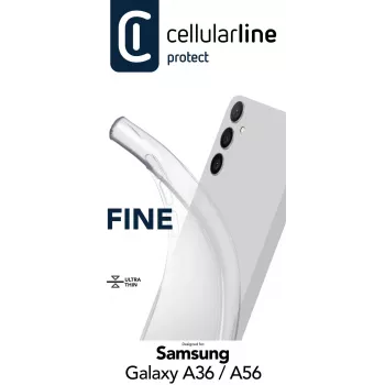 Cover Cellularline FINECGALA36T für Samsung Galaxy A36/A56 Transparent