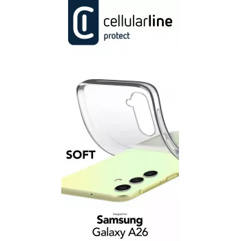 Cover Cellularline SOFTGALA26T für Samsung Galaxy A26 Transparent
