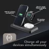 Tech Pop mobile device dock station Smartwatch/Smartphone Schwarz