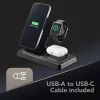 Tech Pop mobile device dock station Smartwatch/Smartphone Schwarz