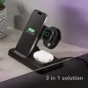 Tech Pop mobile device dock station Smartwatch/Smartphone Schwarz