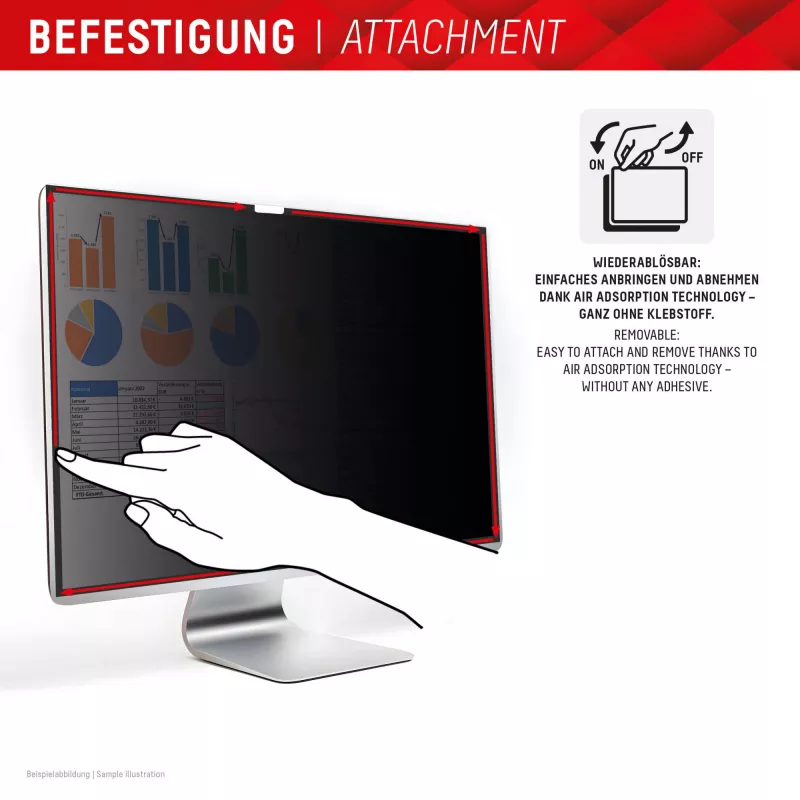 Displex PRIVACY SAFE abnehmbarer Zwei-Wege-Sichtschutzfilter für Studio Display 27 Zoll