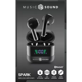 Music Sound SPARK Auricolare TWS con Display LED