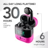 Music Sound SPARK Auricolare TWS con Display LED, True Wireless Stereo (TWS), Anrufe/Musik, 66 g, Headset, Pink