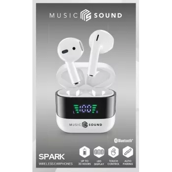 Music Sound SPARK Auricolare TWS con Display LED