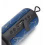 Musik Sound Vertikaler Bluetooth-Lautsprecher 5WATT, 5 W, Kabellos, 0,15 m, Mono tragbarer Lautsprecher, Blau, Zylinder