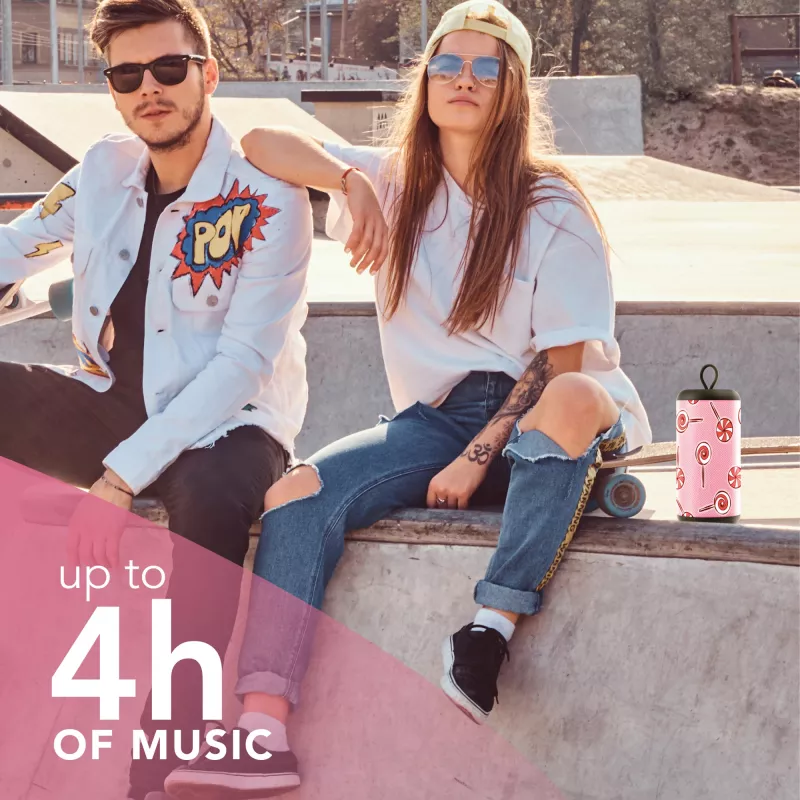 Mono tragbarer Lautsprecher Music Sound Vertikaler Lautsprecher Pink