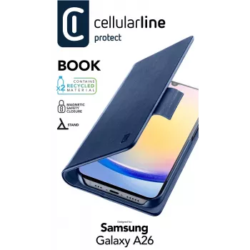 Wallet-Hülle Cellularline Galaxy A26 Blau 16,8 cm