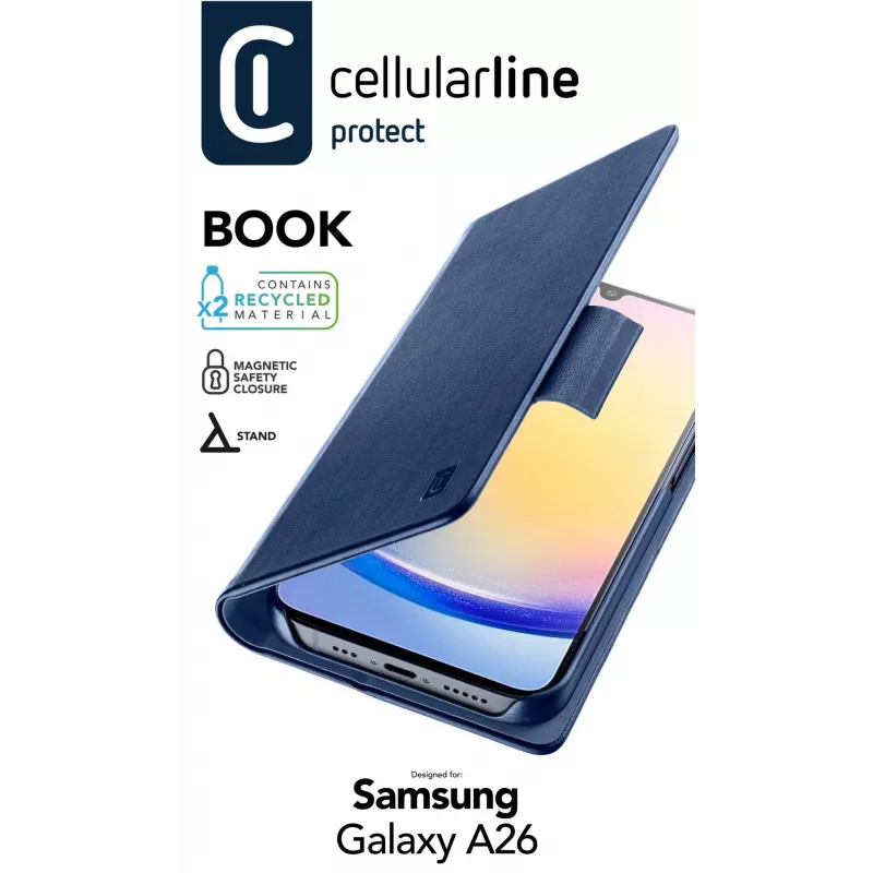 Wallet-Hülle Cellularline Galaxy A26 Blau 16,8 cm