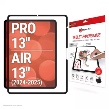 Displex TABLET PAPERSENSE für iPad Pro 13'' (2024)/Air 13'' (2025/2024), abnehmbare Schreib- oder Zeichenfolie mit Paper-Feeling
