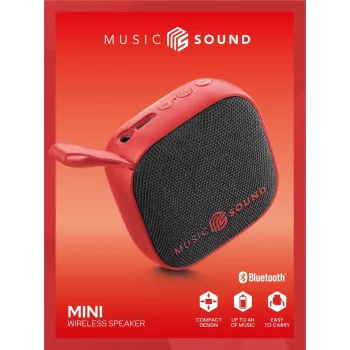 Music Sound Kabelloser Lautsprecher Mini Kompakter und farbenfroher 3-Watt Bluetooth-Lautsprecher