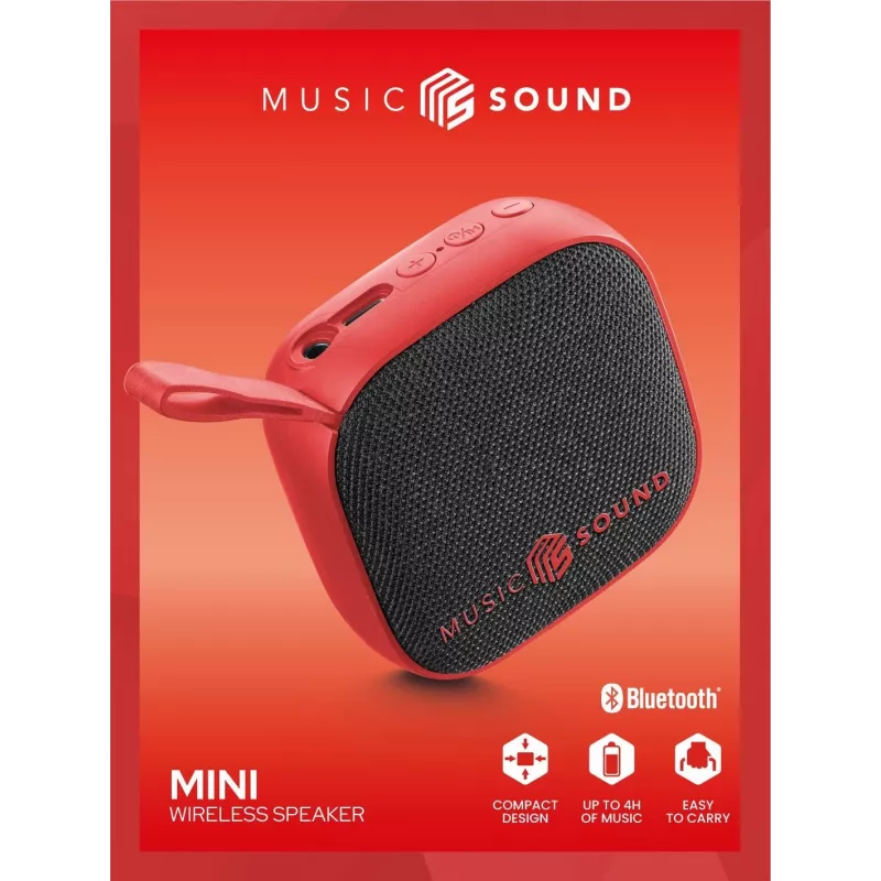 Music Sound Kabelloser Lautsprecher Mini Kompakter und farbenfroher 3-Watt Bluetooth-Lautsprecher