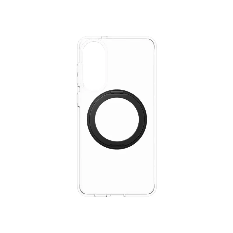 PanzerGlass CARE transparente Hülle mit schwarzem Ständer und Qi Samsung Galaxy S25 Edge