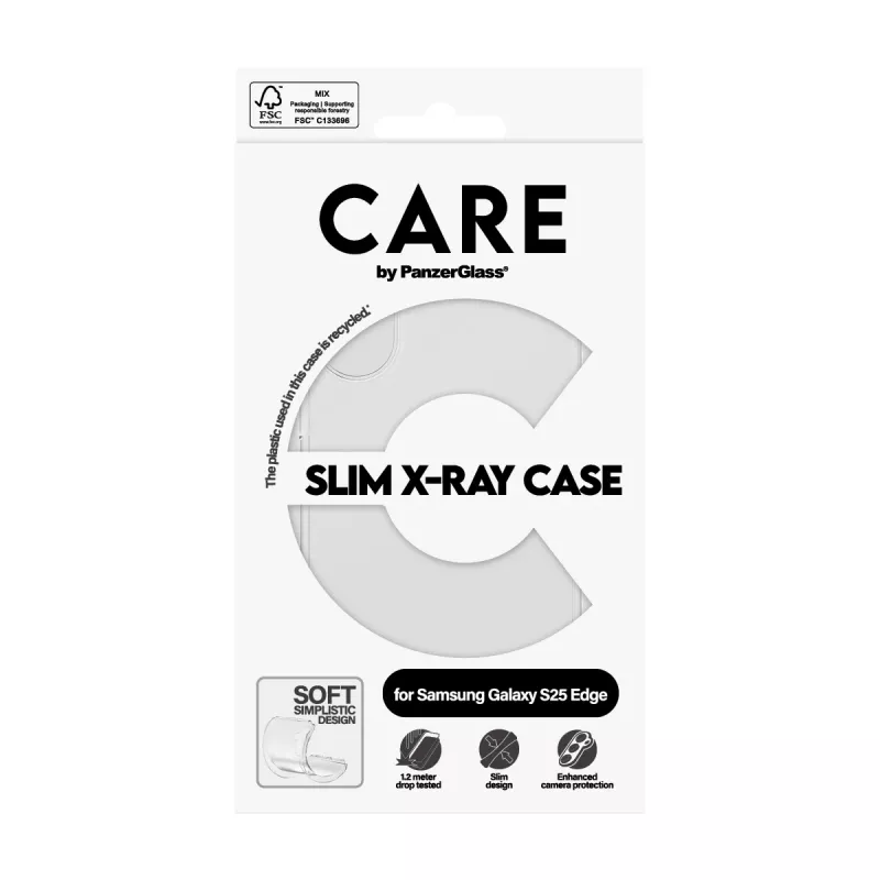 Cover PanzerGlass Samsung Galaxy S25 Edge Transparent X-Ray Soft