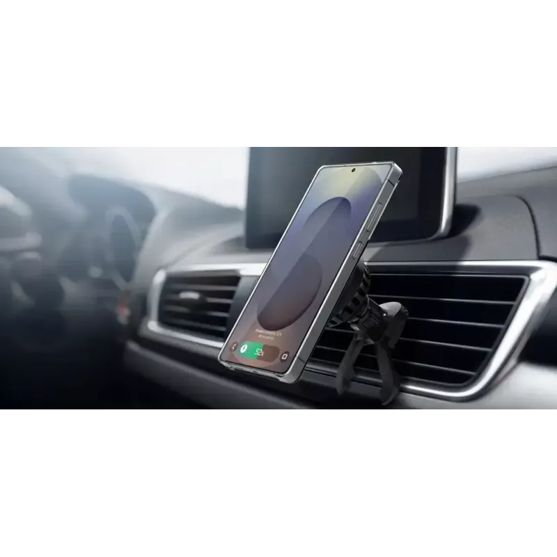 Magnetisches kabelloses Auto-Ladegerät Samsung Qi2 GP-PWU025WIBBW — für Smartphones (Magnet-Hülle erforderlich), schwarz