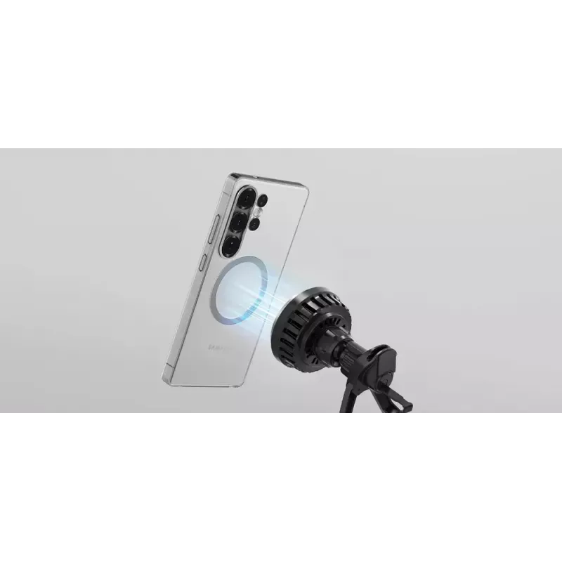 Magnetisches kabelloses Auto-Ladegerät Samsung Qi2 GP-PWU025WIBBW — für Smartphones (Magnet-Hülle erforderlich), schwarz
