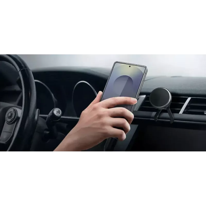 Magnetisches kabelloses Auto-Ladegerät Samsung Qi2 GP-PWU025WIBBW — für Smartphones (Magnet-Hülle erforderlich), schwarz