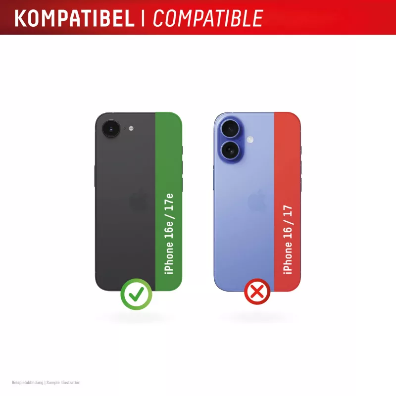 Displex Premium Kamera-Linsenglas, iPhone 16e/17e, 2er-Pack, 10H, Einzelringe, DLC, transparent, Schnellmontage