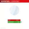 Displex 9H Glass Galaxy Watch 7/6 (40mm), 2er-Pack, ultradünn, randlos, Anti-Schmutz, Hergestellt in Deutschland