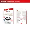 Displex 10H Tempered Glass für Apple Watch 9/8/7 (45 mm), Full-Body-Case, IP68, Snap-On, schwarz matt