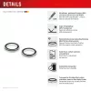 Displex Premium Kameraobjektiv-Glas, iPhone 15/15 Plus, 10H, Einzelringe, DLC, transparent, Quick Mount