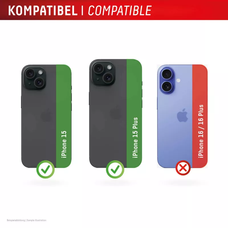 Displex Premium Kameraobjektiv-Glas, iPhone 15/15 Plus, 10H, Einzelringe, DLC, transparent, Quick Mount