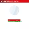Displex 9H Glass Galaxy Watch 6 Classic (47mm), 2er-Pack, ultradünn, randlos, Anti-Fingerabdruck, Made in Germany