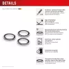 Displex Premium Kameraglas, iPhone 15 Pro/15 Pro Max, 10H, Einzelringe, DLC, transparent, Schnellmontage