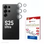 Displex Premium Kamera-Linsenglas, Samsung Galaxy S25 Ultra, 10H, Einzelringe, DLC, transparent, Schnellmontage