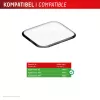 Displex Unzerbrechliche Vollabdeckung Smart Glass Apple Watch SE3/SE2/SE (44mm), 2er-Pack, Ultradünn, Randlos, Eco Mount