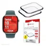 Displayschutzfolie Displex Unbreakable Full Cover Smart Glass für Apple Watch 11/10 (42 mm), 2er-Pack, ultradünn, randlos, Eco Mount