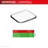 Displex Unzerbrechlicher Vollabdeckungs-Schutzglas Apple Watch SE3/SE2/SE (40mm), 2er-Pack, Ultra-Dünn, Randlos, Eco Mount