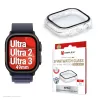 Bildschirmschutz PanzerGlass Displex 10H für Apple Watch Ultra 3/Ultra 2/Ultra (49 mm) – vollflächig, IP68, snap-on, transparent