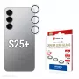 Displex Premium Kamera-Objektivglas, Samsung Galaxy S25+, 10H, Einzelringe, DLC, transparent, Quick Mount