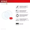 Displayschutzglas Compulocks Displex 9H für Garmin fenix 8 / fenix E (47 mm) – 2er-Pack, ultradünn, randlos, schmutzabweisend