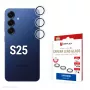 Displex Premium Kamera-Linsenglas, Samsung Galaxy S25, 10H, Einzelringe, DLC, transparent, Quick Mount