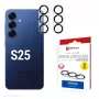 Displex Full Cover Kamera-Linsenglas Samsung Galaxy S25, 10H, Vollständiger Kameraschutz, Schnellmontage, 2er-Pack