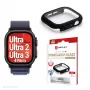 Displayschutz PanzerGlass Displex 10H für Apple Watch Ultra 3/Ultra 2/Ultra (49 mm), Vollkörper, IP68, Snap-on, schwarz matt
