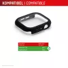 Displex 10H Temperglas für Apple Watch 11/10 (46 mm), Ganzkörperschutz, IP68, Snap-On, schwarz matt
