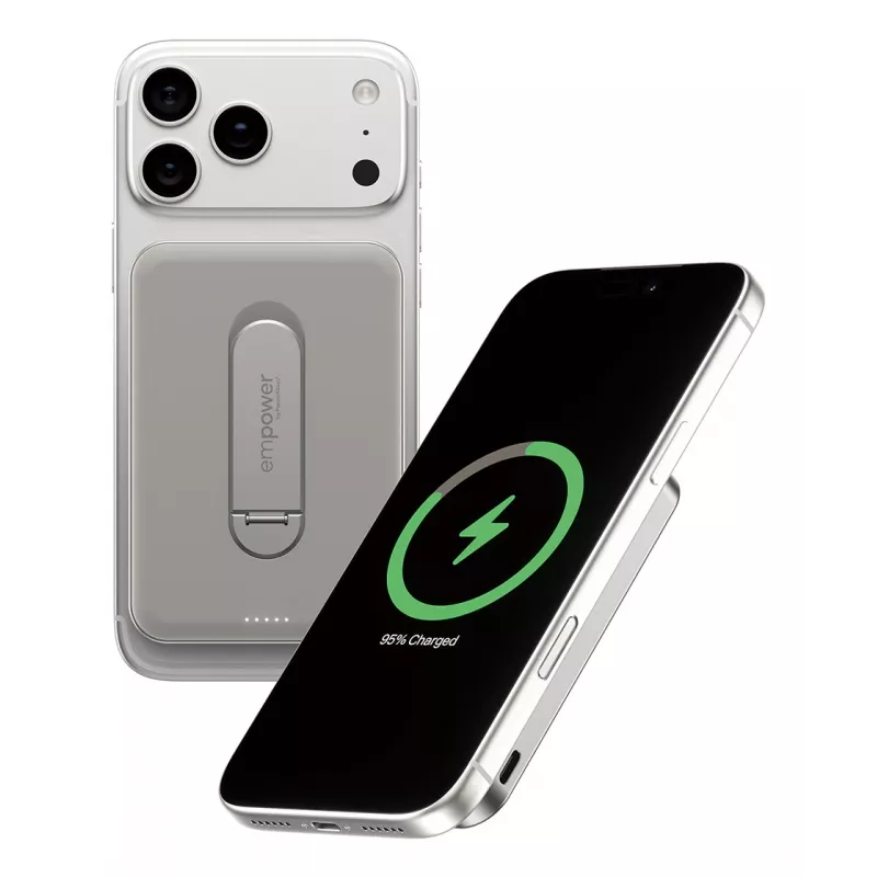 Powerbank PanzerGlass empower by empower Bank mit Spin Stand 5000mAh Titanium