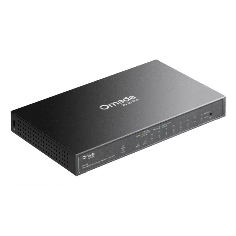 TP-Link Omada ES210GP Netzwerk-Switch Managed L2 Gigabit Ethernet (10/100/1000) Power over Ethernet (PoE) DIN-Schiene Schwarz
