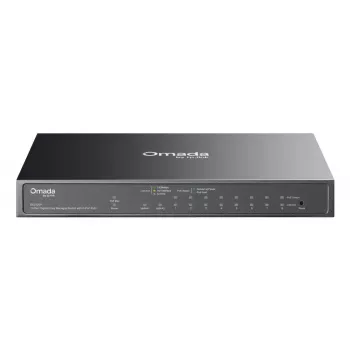 TP-Link Omada ES210GP Netzwerk-Switch Managed L2 Gigabit Ethernet (10/100/1000) Power over Ethernet (PoE) DIN-Schiene Schwarz