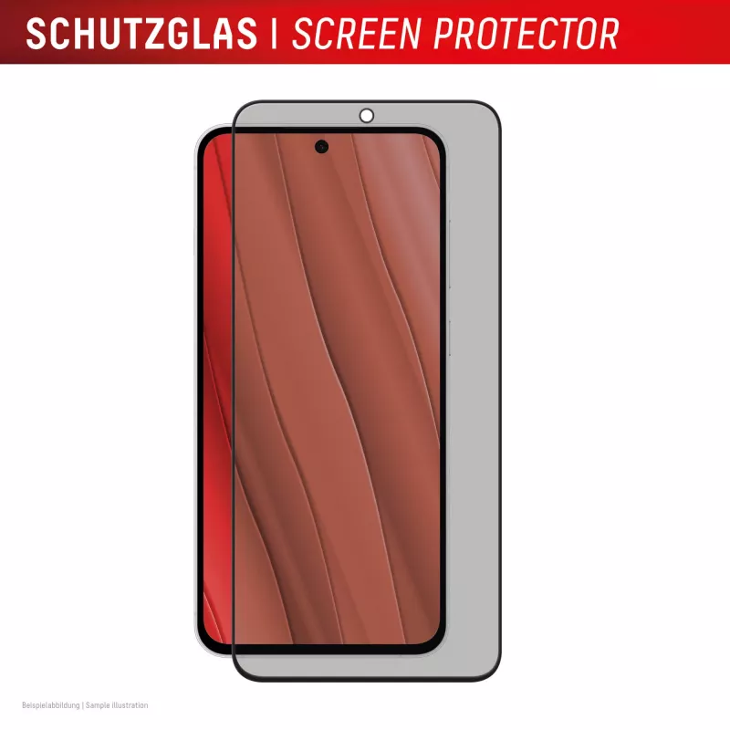 Displex Sichtschutz-Displayschutzfolie (10H) für Samsung Galaxy S25 FE/S24 FE, Eco-Montagerahmen, Sichtschutzfilter