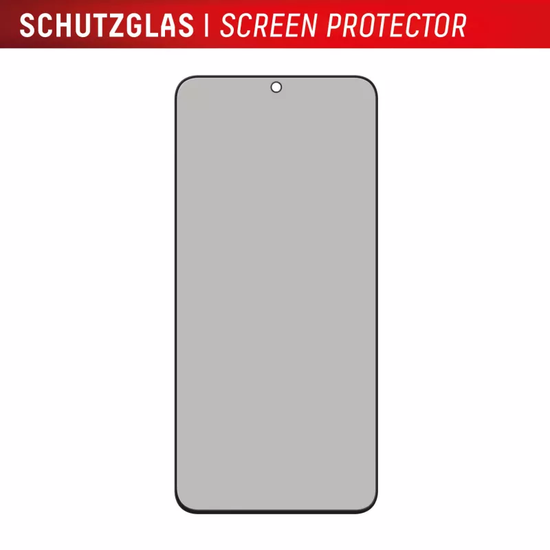 Displex Sichtschutz-Displayschutzfolie (10H) für Samsung Galaxy S25 FE/S24 FE, Eco-Montagerahmen, Sichtschutzfilter