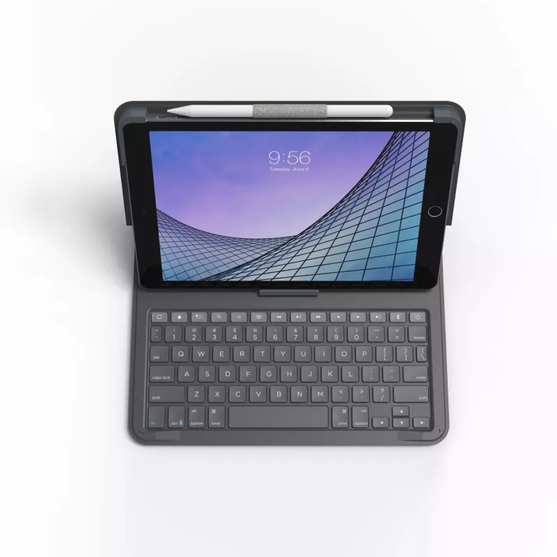 ZAGG Tastatur Messenger Folio 2-Apple-iPad 10.2/10.5-Charcoal-German