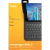 ZAGG Tastatur Messenger Folio 2-Apple-iPad 10.2/10.5-Charcoal-German