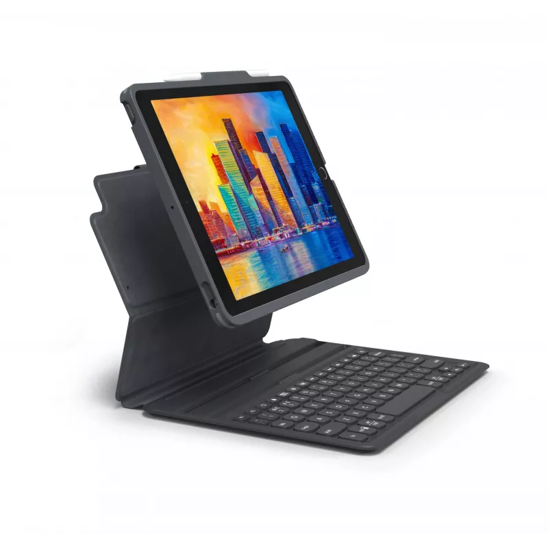 Tastatur ZAGG Pro Keys Apple iPad 10.2 Schwarz/Grau Deutsch