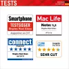 Displex Displayschutzfolie (10H) + Hülle für Apple iPhone 11, Montageaufkleber, + Hülle, gehärtetes Glas, kratzfeste Schutzfolie